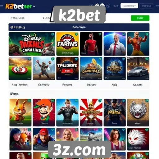 K2bet oferece diversas modalidades de jogos online