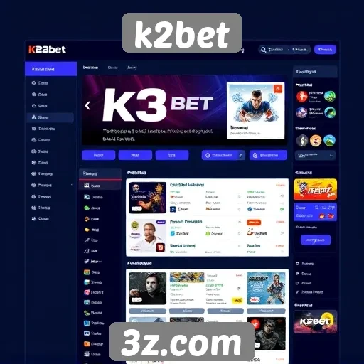 Análise da interface do usuário do site k2bet